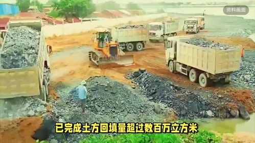 洪沙蛟龍顯神威 柬埔寨地標(biāo)性土方回填機(jī)械開(kāi)工小記
